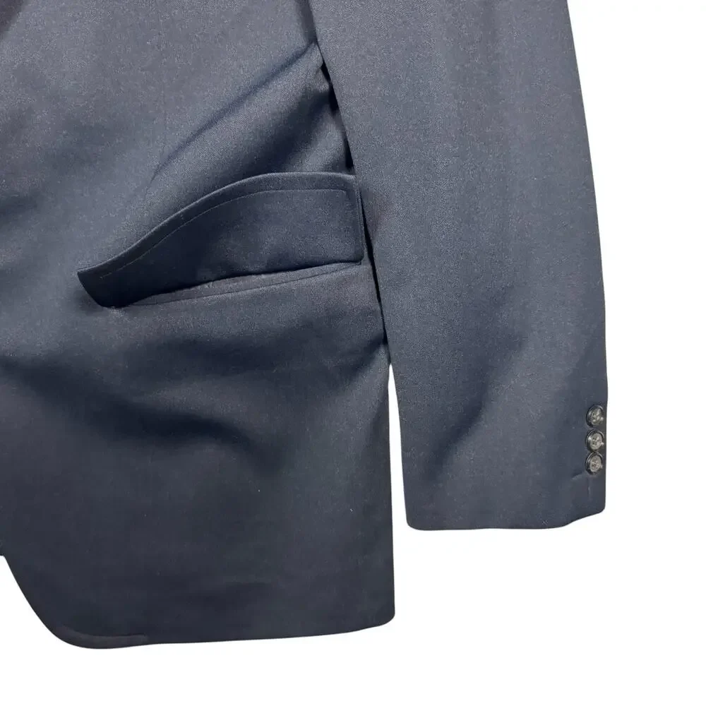Vintage Men's Winston Tailors for Gaede's Navy Blue 2 Button Sport Coat- Size 44
